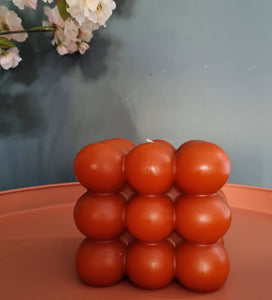 Ravie blokkaars groot donker oranje